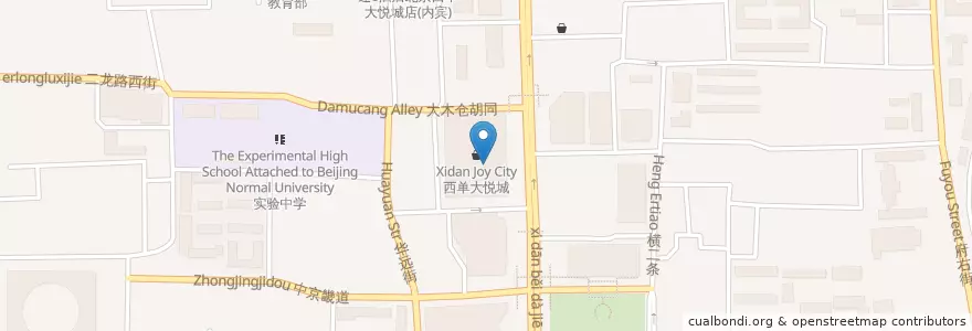 Mapa de ubicacion de 许小树 en China, Peking, Hebei, 西城区.