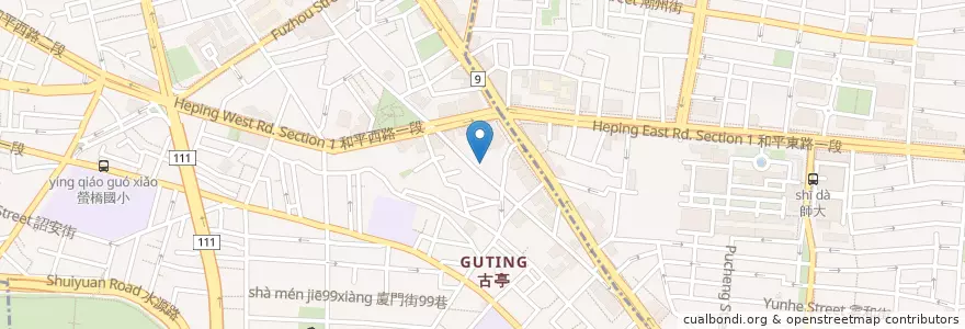 Mapa de ubicacion de 手工包子 en تايوان, تايبيه الجديدة, تايبيه, 中正區.