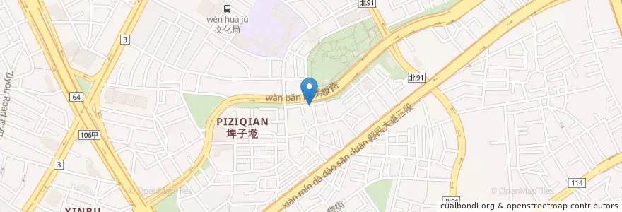 Mapa de ubicacion de 羽兒咖啡館 en 臺灣, 新北市, 板橋區.