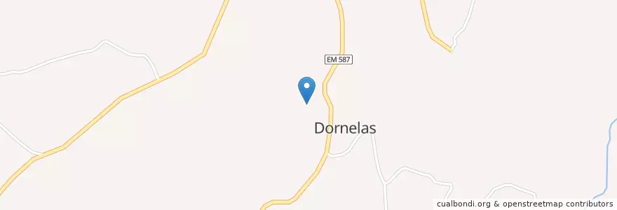 Mapa de ubicacion de Dornelas en Portugal, Guarda, Centre, Viseu Dão-Lafões, Aguiar Da Beira, Dornelas.