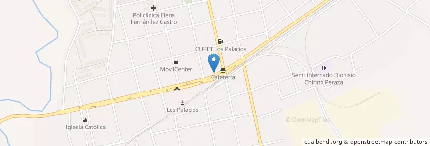 Mapa de ubicacion de Cine Los Palacios en 古巴, Pinar Del Río, Los Palacios.