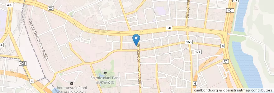 Mapa de ubicacion de KOJIMACHI DINER en Japon, Tokyo, 千代田区.