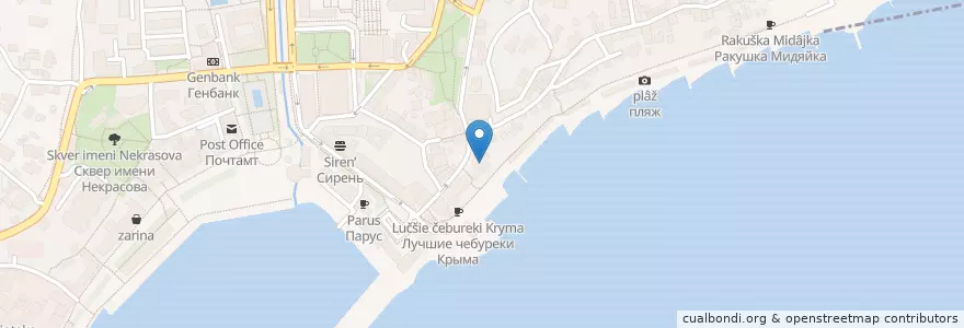 Mapa de ubicacion de Чача&Пури en Russland, Föderationskreis Südrussland, Autonome Republik Krim, Republik Krim, Jaltaer Stadtrat, Stadtkreis Jalta.