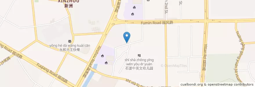 Mapa de ubicacion de 潮人爷·音乐牛肉火锅 en 中国, 广东省, 深圳市, 福田区.