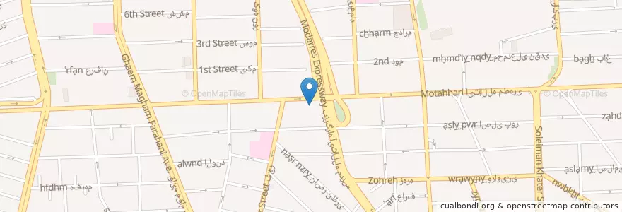 Mapa de ubicacion de داروخانه دکتر داراب en Иран, Тегеран, شهرستان تهران, Тегеран, بخش مرکزی شهرستان تهران.