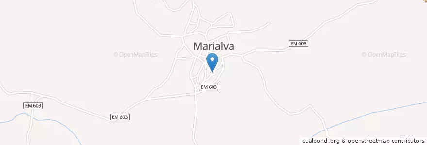 Mapa de ubicacion de Marialva en Portugal, Centro, Guarda, Beira Interior Norte, Mêda, Marialva.