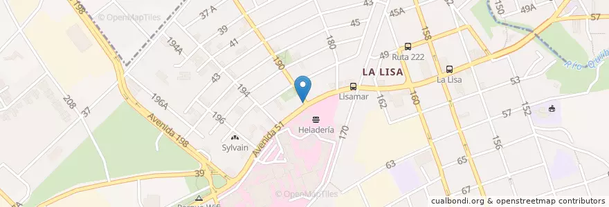 Mapa de ubicacion de Farmacia en Cuba, La Havane, La Lisa.