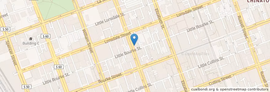 Mapa de ubicacion de Queen Street Food Store en 澳大利亚, 维多利亚州, City Of Melbourne.