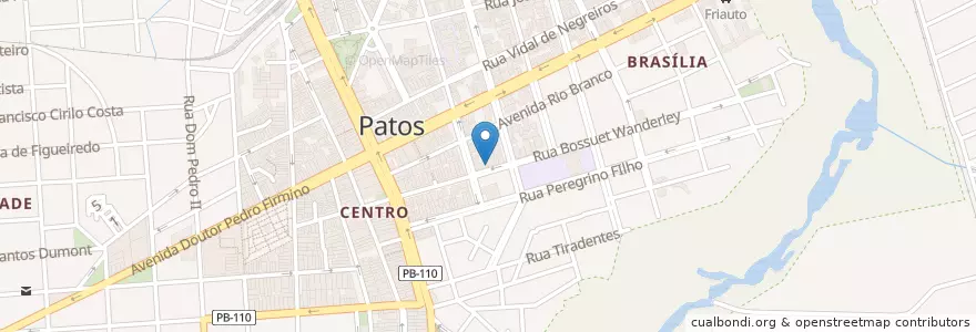 Mapa de ubicacion de Stênio Guy Wanderley en برزیل, منطقه شمال شرقی برزیل, پارائیبا, Região Metropolitana De Patos, Região Geográfica Intermediária De Patos, Região Geográfica Imediata De Patos, Patos.