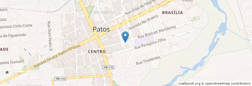 Mapa de ubicacion de Jairo Caetano en ブラジル, 北東部地域, パライバ, Região Metropolitana De Patos, Região Geográfica Intermediária De Patos, Região Geográfica Imediata De Patos, Patos.