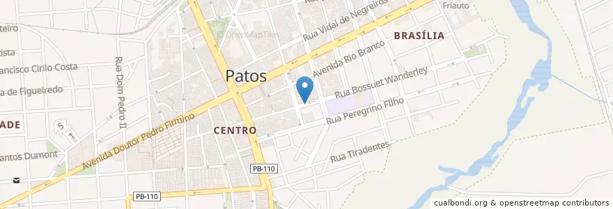 Mapa de ubicacion de Traille Lanches en Brazil, Severovýchodní Region, Paraíba, Região Metropolitana De Patos, Região Geográfica Intermediária De Patos, Região Geográfica Imediata De Patos, Patos.