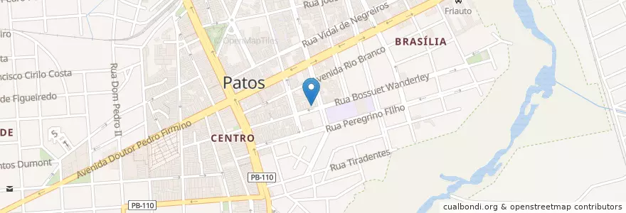 Mapa de ubicacion de Policlinica Doutor Luiz Gonzaga. en Brazil, Severovýchodní Region, Paraíba, Região Metropolitana De Patos, Região Geográfica Intermediária De Patos, Região Geográfica Imediata De Patos, Patos.