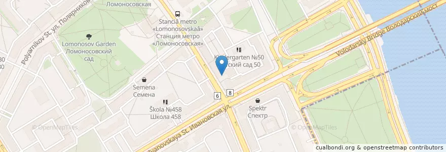 Mapa de ubicacion de Тревожная кнопка en Russie, District Fédéral Du Nord-Ouest, Oblast De Léningrad, Saint-Pétersbourg, Невский Район, Ивановский Округ.