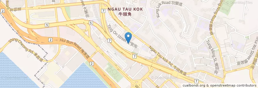 Mapa de ubicacion de 樂善堂郭亨石紀念牙科診所 en 중국, 광둥성, 홍콩, 가우룽, 신제, 觀塘區 Kwun Tong District.