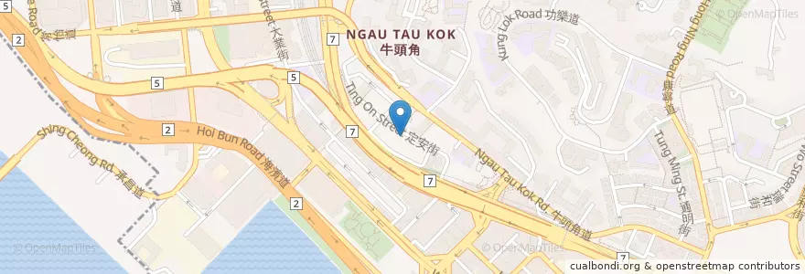 Mapa de ubicacion de 名昇餐廳 en 中国, 广东省, 香港 Hong Kong, 九龍 Kowloon, 新界 New Territories, 觀塘區 Kwun Tong District.