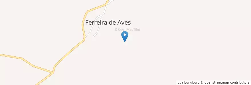 Mapa de ubicacion de Ferreira de Aves en البرتغال, الوسطى, فيسيو, فيسيو داو لافويش, Sátão, Ferreira De Aves.
