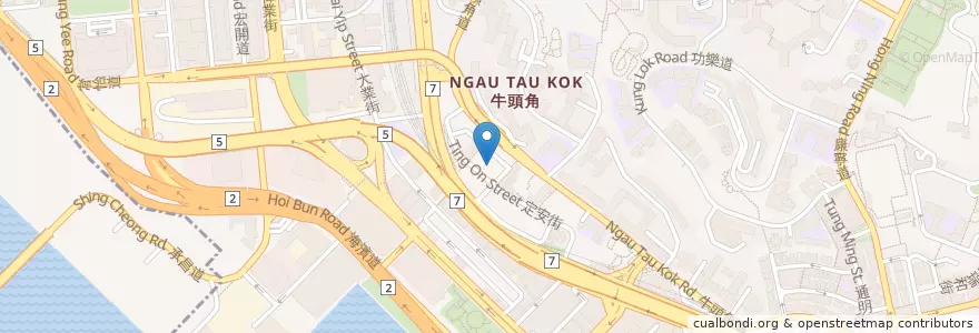 Mapa de ubicacion de 基督教宣道會觀塘堂第二副堂 en China, Guangdong, Hong Kong, Kowloon, Wilayah Baru, 觀塘區 Kwun Tong District.