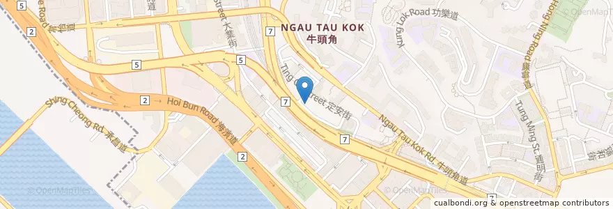 Mapa de ubicacion de 牛頭角潮語浸信會 en 中国, 广东省, 香港 Hong Kong, 九龍 Kowloon, 新界 New Territories, 觀塘區 Kwun Tong District.