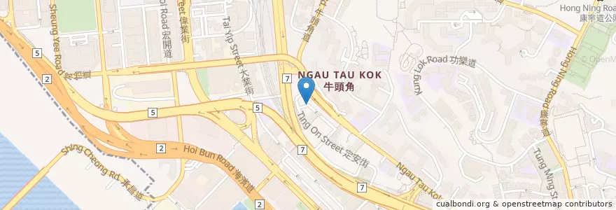 Mapa de ubicacion de 康璟護老院 Conrad Nursing Home en 中国, 广东省, 香港 Hong Kong, 九龍 Kowloon, 新界 New Territories, 觀塘區 Kwun Tong District.