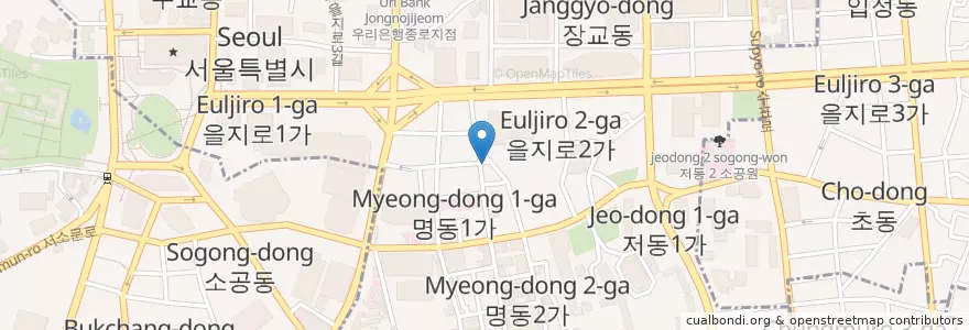 Mapa de ubicacion de You are here en Coreia Do Sul, Seul, 명동.