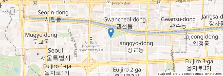Mapa de ubicacion de 0039 en Corée Du Sud, Séoul, 명동.