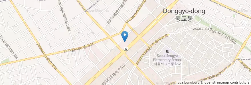 Mapa de ubicacion de Big Guy's Seafood en Corea Del Sur, Seúl, 마포구, 서교동.