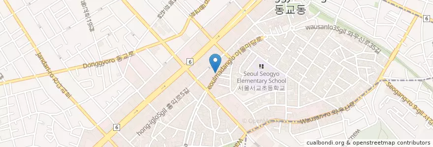 Mapa de ubicacion de The Venti en Coreia Do Sul, Seul, 마포구, 서교동.