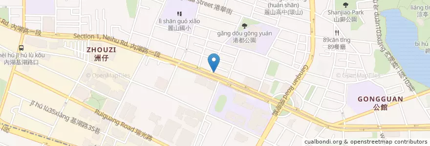 Mapa de ubicacion de 德安動物醫院 en Taiwan, 新北市, Taipei, 內湖區.