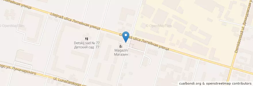 Mapa de ubicacion de Самая вкусная шаурма en Rusland, Centraal Federaal District, Oblast Toela, Городской Округ Тула.