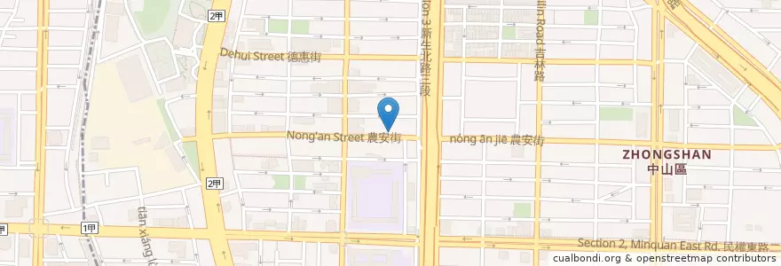 Mapa de ubicacion de 極壽司 en Taïwan, Nouveau Taipei, Taipei, District De Zhongshan.