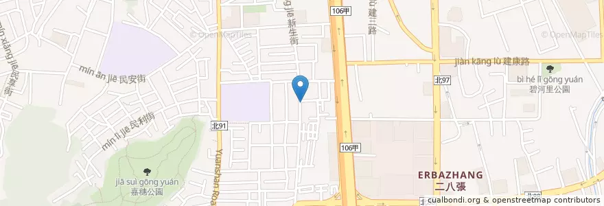 Mapa de ubicacion de 天德宮 en Tayvan, 新北市, 中和區.