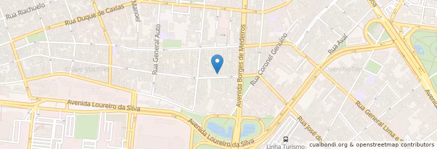 Mapa de ubicacion de Restaurante Chicago Grill en 브라질, 남부지방, 히우그란지두술, Região Metropolitana De Porto Alegre, Região Geográfica Intermediária De Porto Alegre, Região Geográfica Imediata De Porto Alegre, 포르투알레그리.