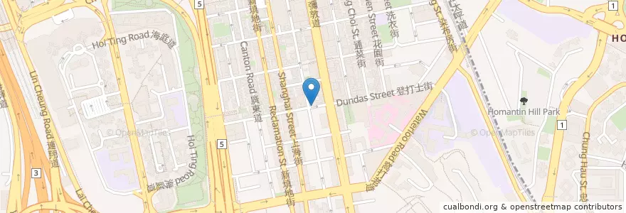 Mapa de ubicacion de 常悦素食 en China, Provincia De Cantón, Hong Kong, Kowloon, Nuevos Territorios, 油尖旺區 Yau Tsim Mong District.