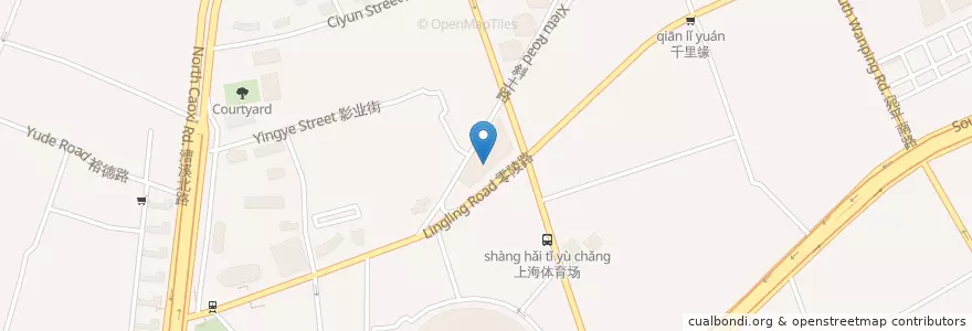 Mapa de ubicacion de 左庭右院 en China, Shanghai, Xuhui District.
