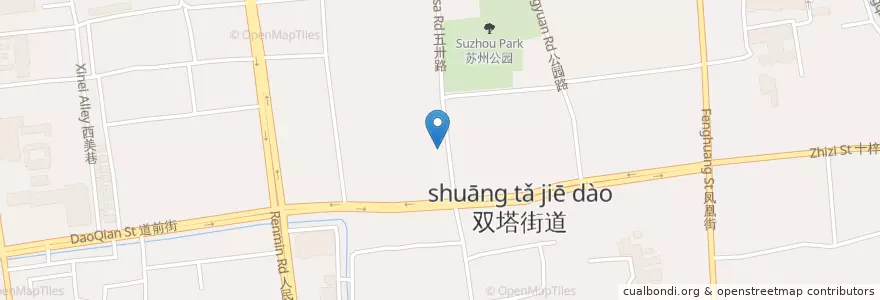 Mapa de ubicacion de Max 99 Bar en Cina, Suzhou, Jiangsu, Distretto Di Gusu, 双塔街道.