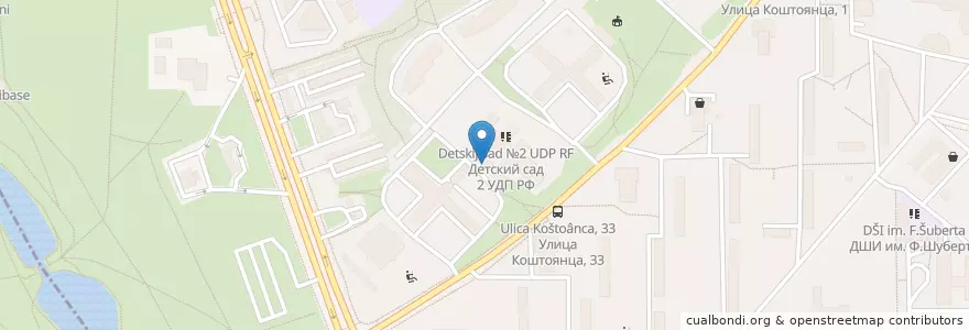Mapa de ubicacion de Newtone en Rússia, Distrito Federal Central, Москва, Западный Административный Округ, Район Проспект Вернадского.