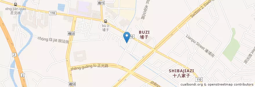 Mapa de ubicacion de 中路兒2公園 en 台湾, 桃園市, 桃園区.