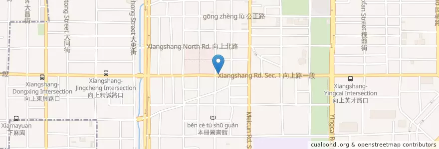 Mapa de ubicacion de 大台北滷味 en 타이완, 타이중 시, 시 구.