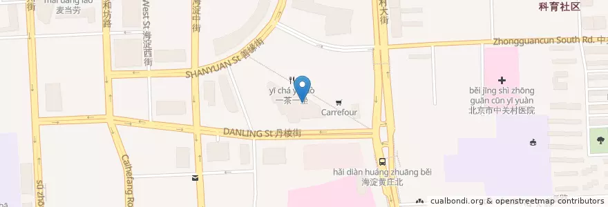 Mapa de ubicacion de 京味斋 en China, Peking, Hebei, 海淀区.