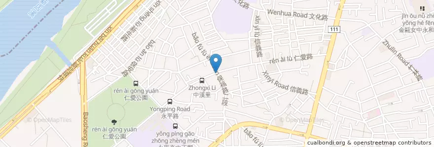 Mapa de ubicacion de OvenCoffee en Taiwan, Nuova Taipei, Yonghe.