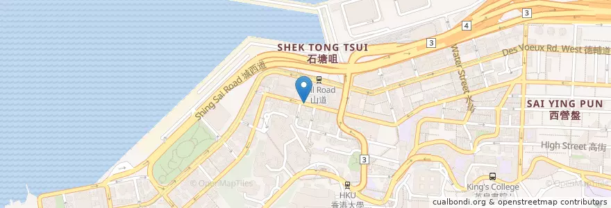 Mapa de ubicacion de 英記燒臘茶餐小廚 en 中国, 広東省, 香港, 香港島, 新界, 中西區 Central And Western District.