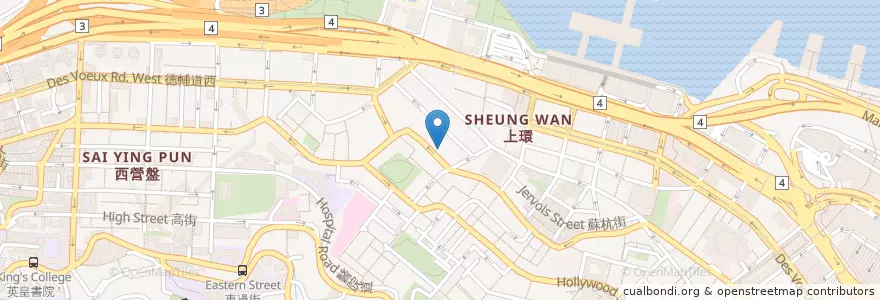 Mapa de ubicacion de 陳勤記鹵鵝飯店 en 中国, 广东省, 香港 Hong Kong, 香港島 Hong Kong Island, 新界 New Territories, 中西區 Central And Western District.