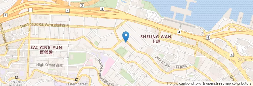 Mapa de ubicacion de 陳明園 en الصين, غوانغدونغ, هونغ كونغ, جزيرة هونغ كونغ, الأقاليم الجديدة, 中西區 Central And Western District.