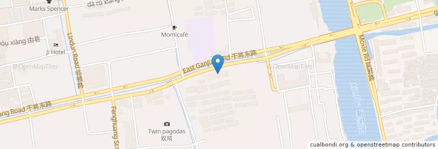 Mapa de ubicacion de Bank of China en China, Suzhou City, Jiangsu, Gusu District, 双塔街道.