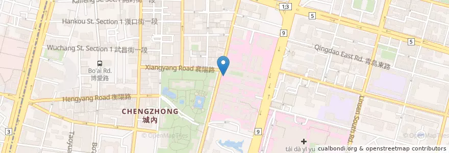 Mapa de ubicacion de 醫公醫婆 en 타이완, 신베이 시, 타이베이시, 중정 구.