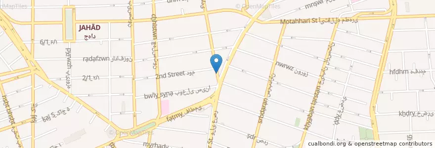 Mapa de ubicacion de مبدا ايستگاه دوراهی يوسف آباد ميدان ونک en Iran, Téhéran, شهرستان تهران, Téhéran, بخش مرکزی شهرستان تهران.