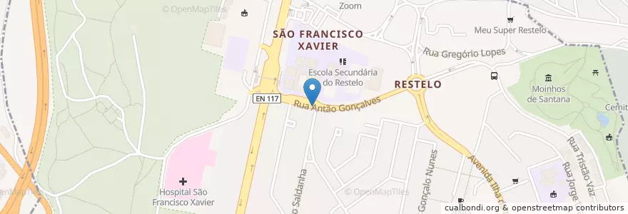 Mapa de ubicacion de Up Clinic Restelo en Portugal, Área Metropolitana De Lisboa, Lisbon, Grande Lisboa, Lisbon, Belém.