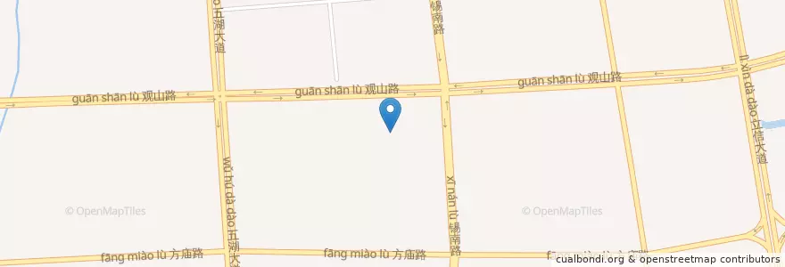 Mapa de ubicacion de Chido Mexican restaurant en 中国, 无锡市, 滨湖区 (Binhu).