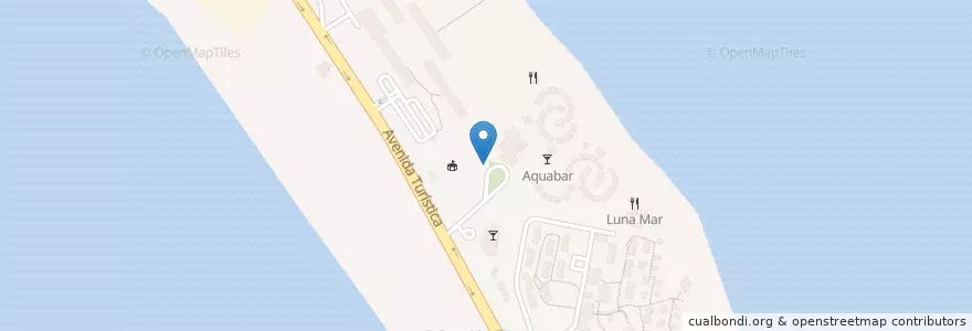 Mapa de ubicacion de Parqueo Hotel Club Amigos Caracol en キューバ, Camagüey, Nuevitas.
