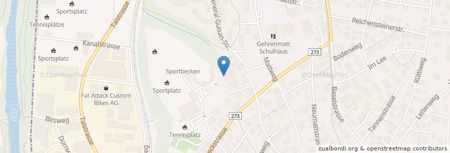 Mapa de ubicacion de Arlésienne en Schweiz/Suisse/Svizzera/Svizra, Basel-Landschaft, Bezirk Arlesheim, Arlesheim.